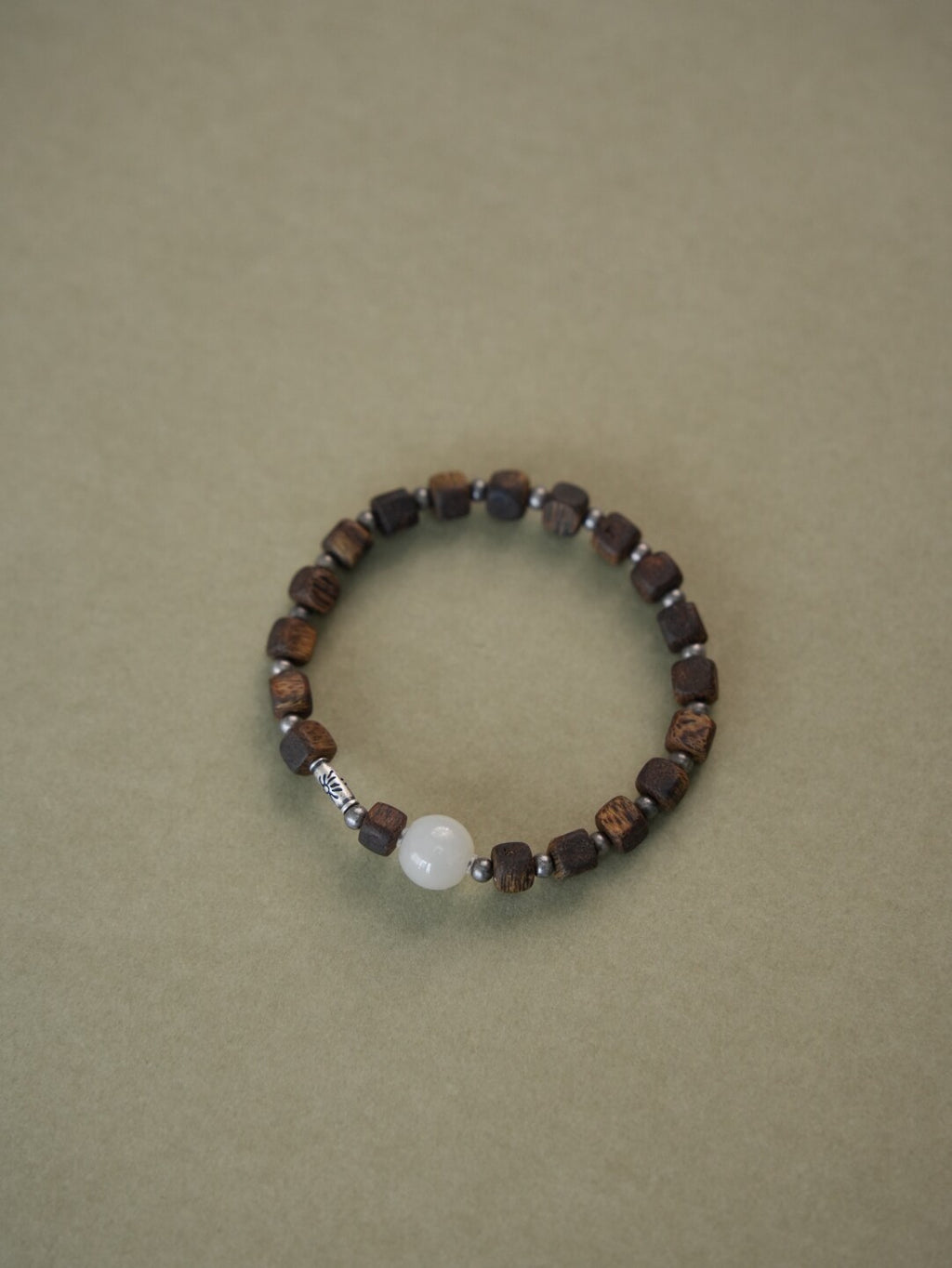 Mountain Moon Agarwood Jade Bracelet - Lumivault