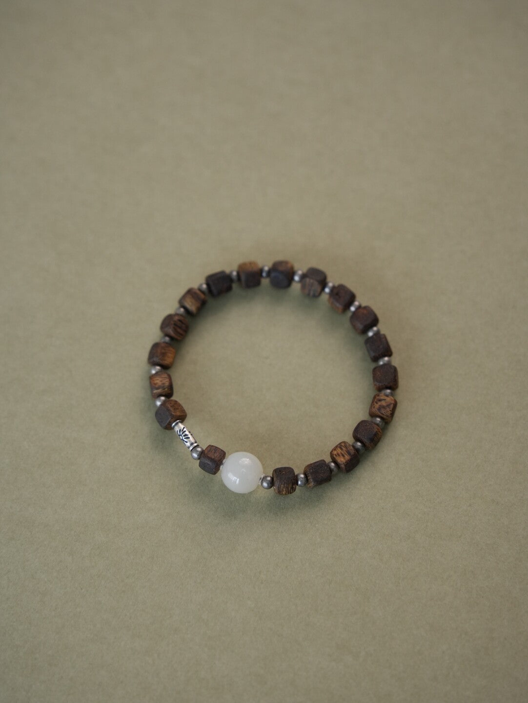 Mountain Moon Agarwood Jade Bracelet - Lumivault