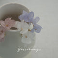 Hydrangea Ear Cuffs,Purple,Lumivault.