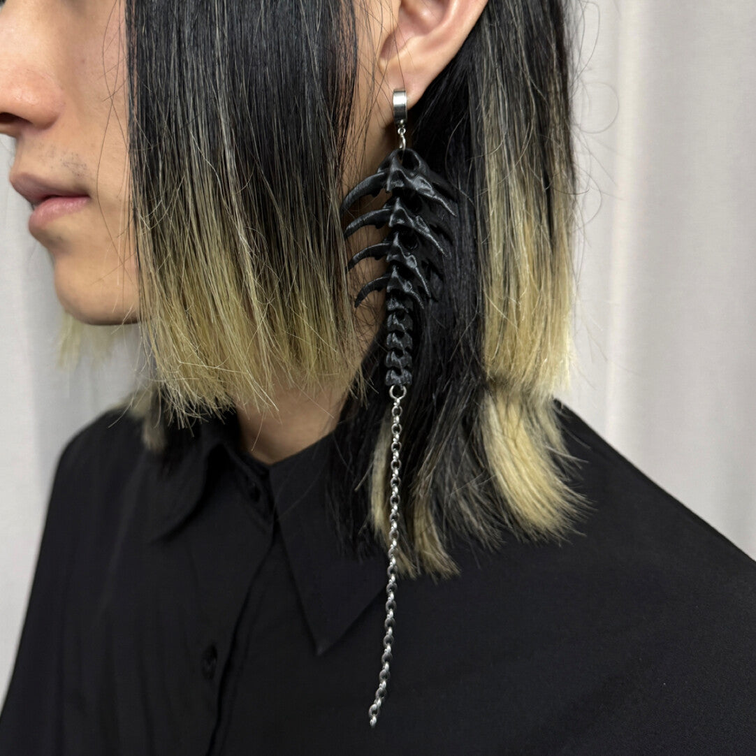 Vertebra Single Earring