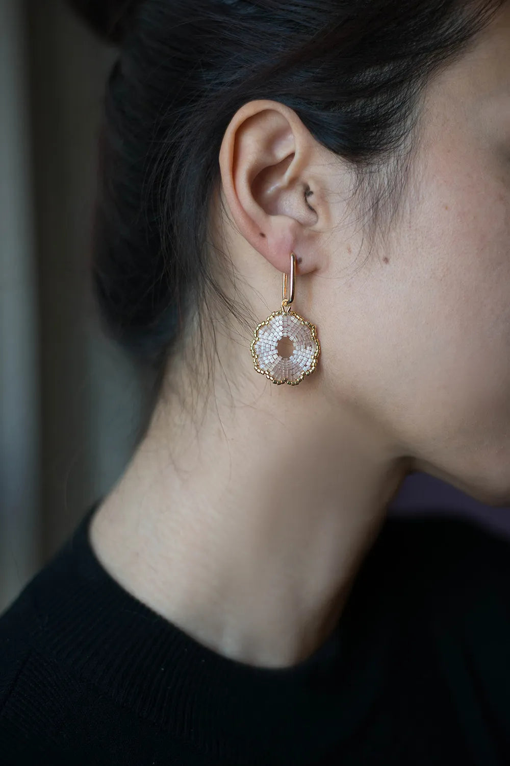 Pink Moon Premium Earrings,Lumivault.