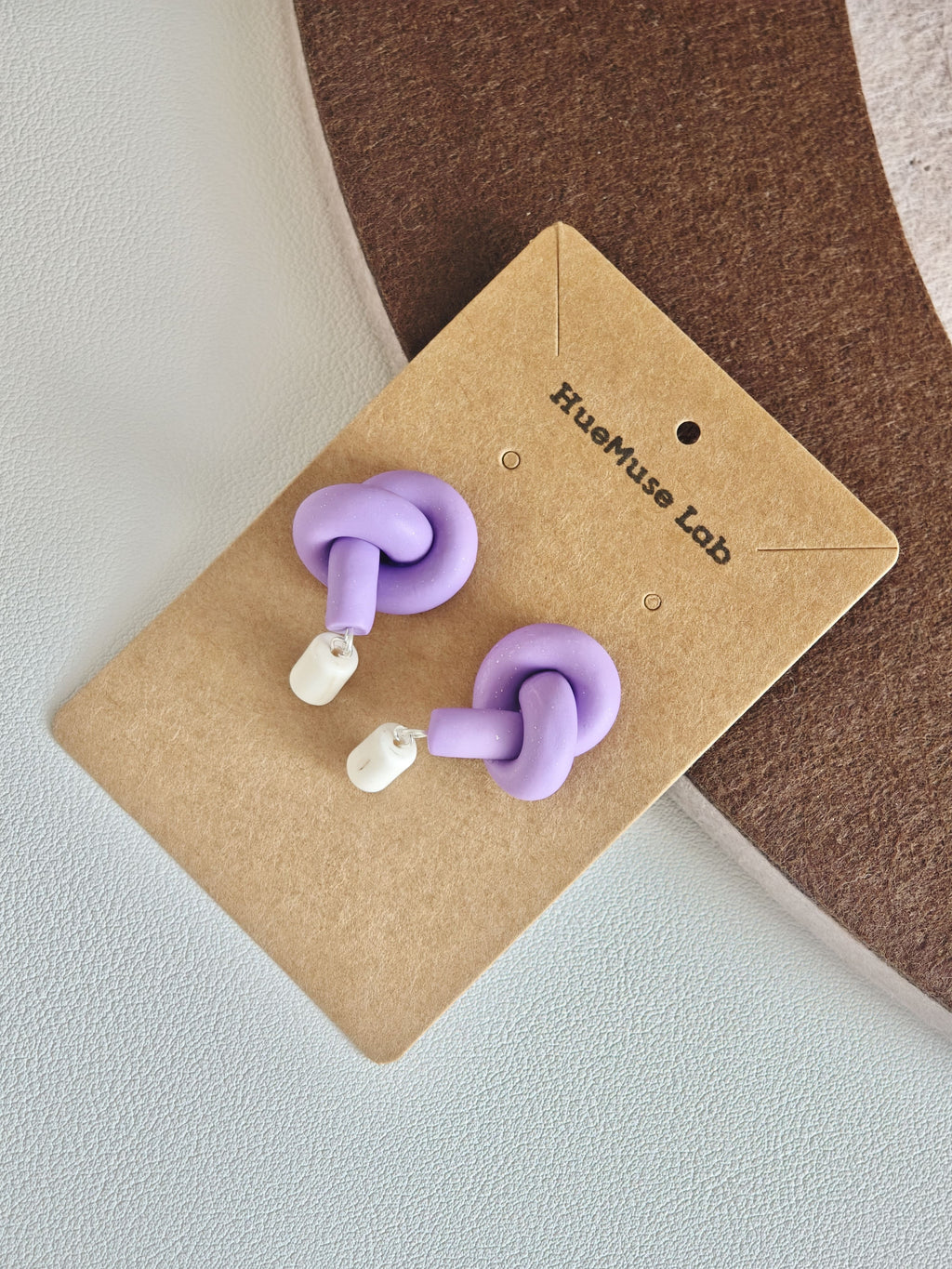 Knot & Stone Earrings,Purple / Studs,Lumivault.