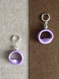 Purple Mobius Strip Earrings,Lumivault.