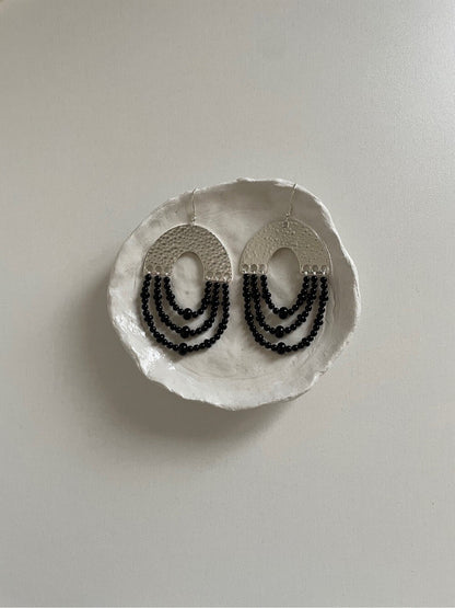 Original Black Onyx Exaggerated Earrings