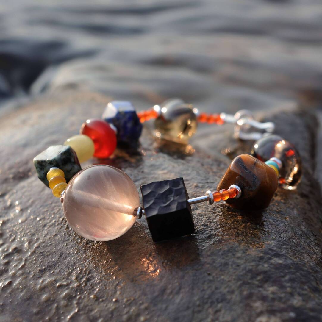 All Things Flourish Beaded Bracelet,Lumivault.