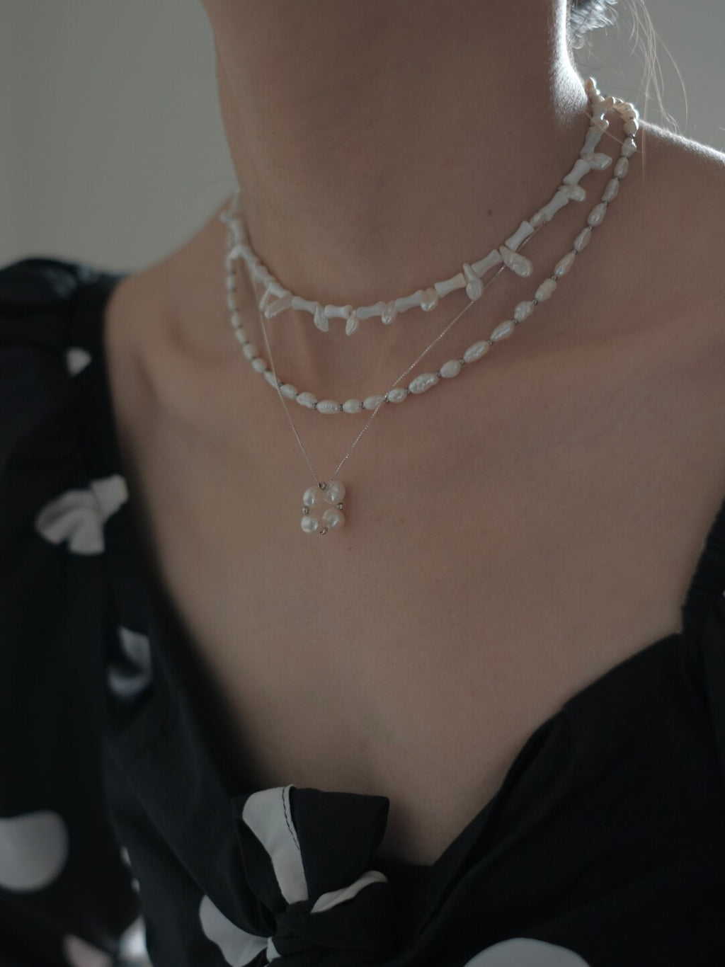 Floating World Removable Pendant Silver Necklace,Lumivault.
