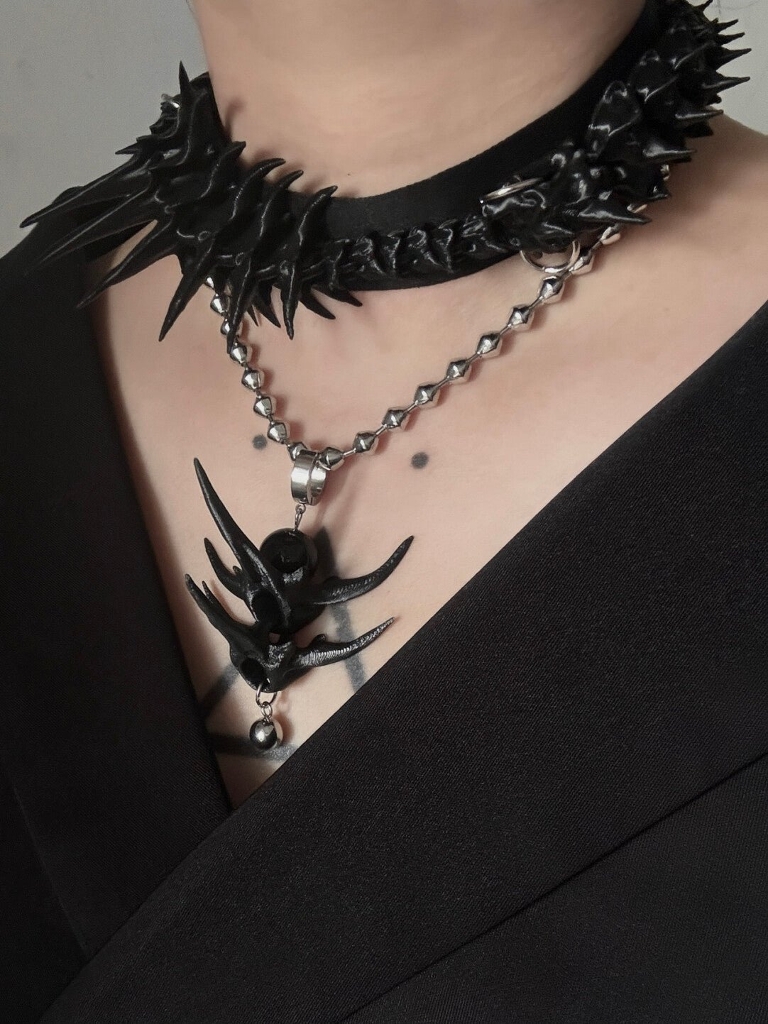 Vertebrae Hand Tie Necklace,Lumivault.