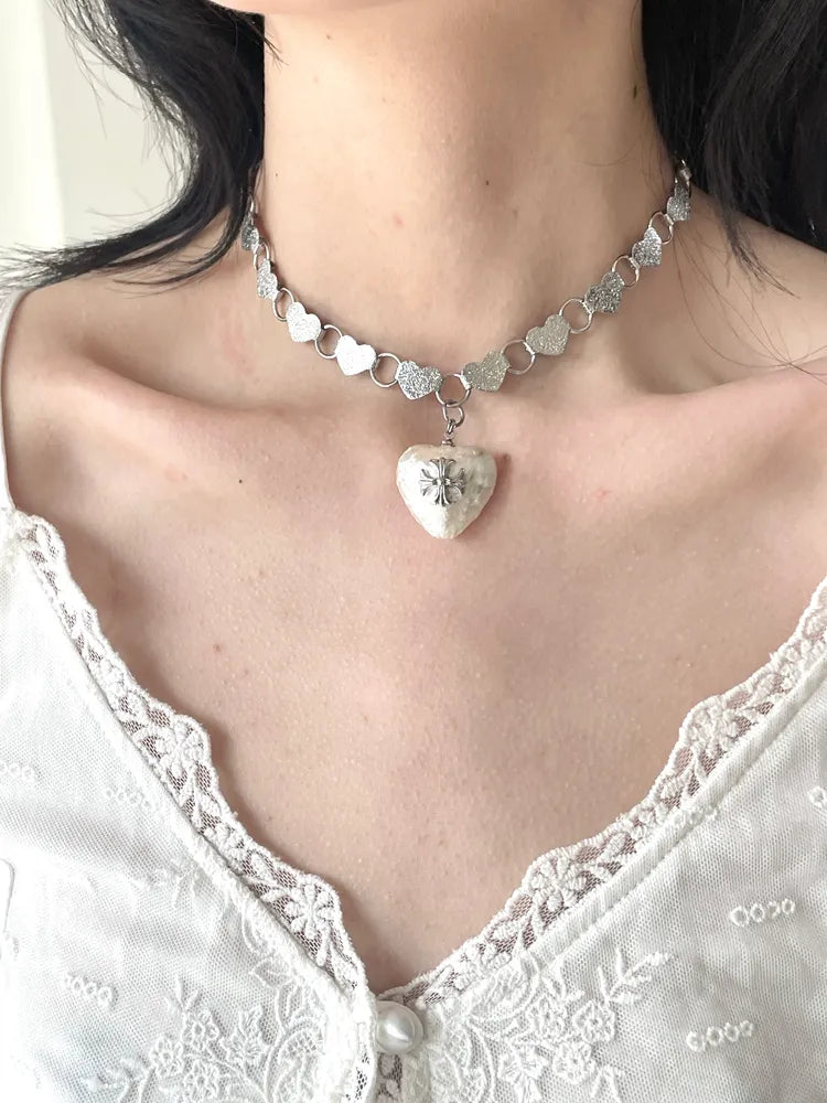 Vintage Love Cross  Necklace,Lumivault.