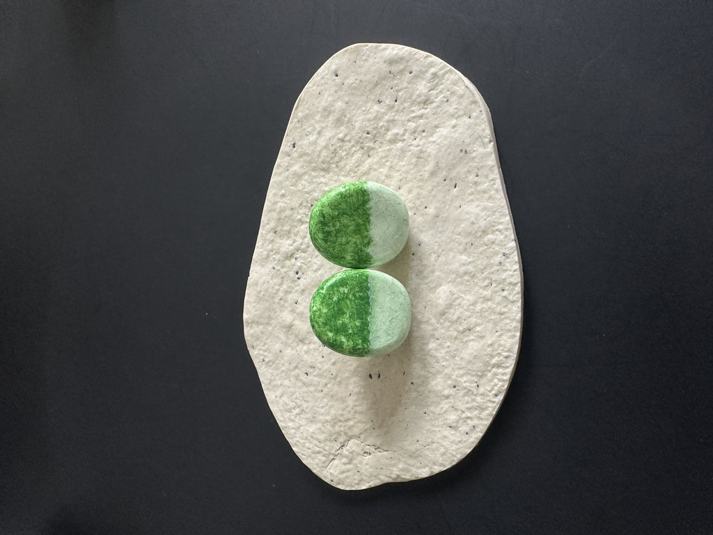 Moss Traces Earrings,3 / Studs,Lumivault.