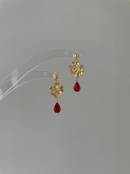 Original Handmade October Osmanthus Earrings