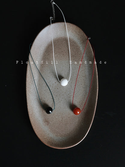 One Bead Hand-Woven Necklace