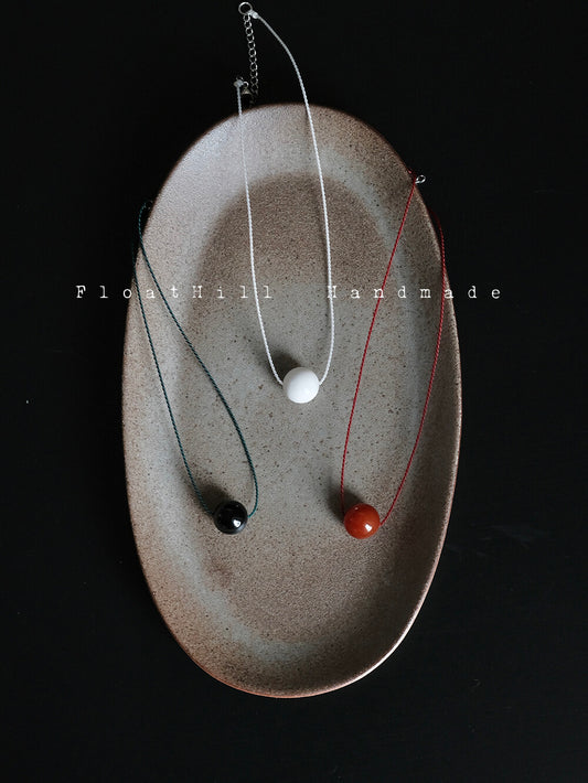 One Bead Hand-Woven Necklace