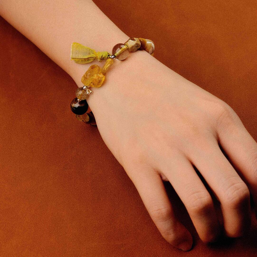 Autumn Dew Beaded Bracelet,Lumivault.