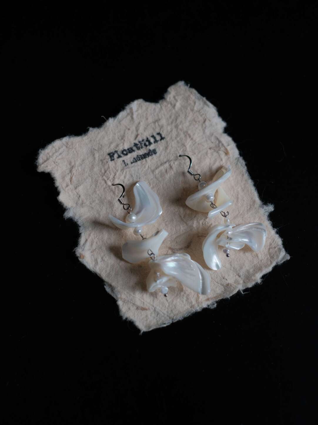 Sea Wind Chimes Irregular Shell Earrings,Lumivault.