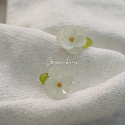 Camellia Flower Earrings