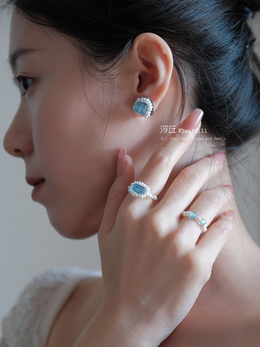 Blue Island Earrings,Lumivault.