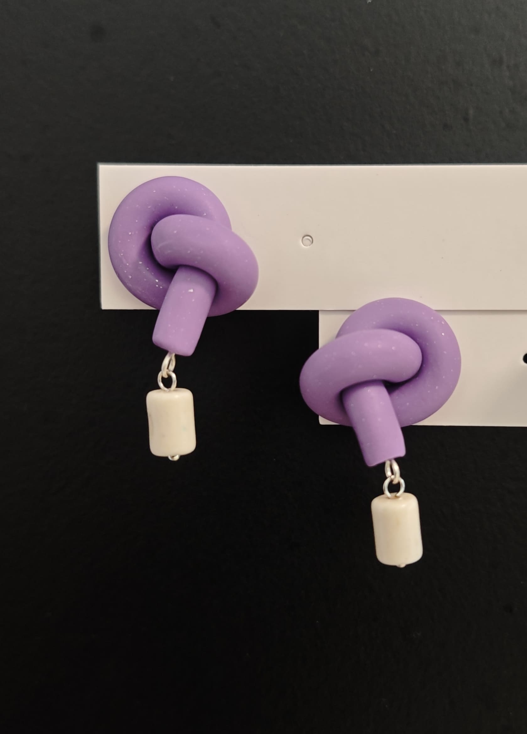 Knot & Stone Earrings,Lumivault.