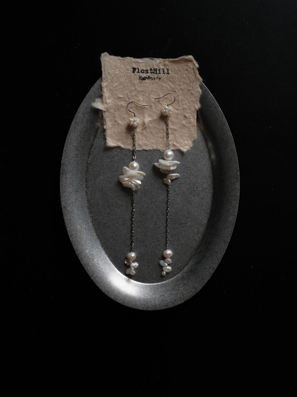 Floating World Long Earrings,Lumivault.