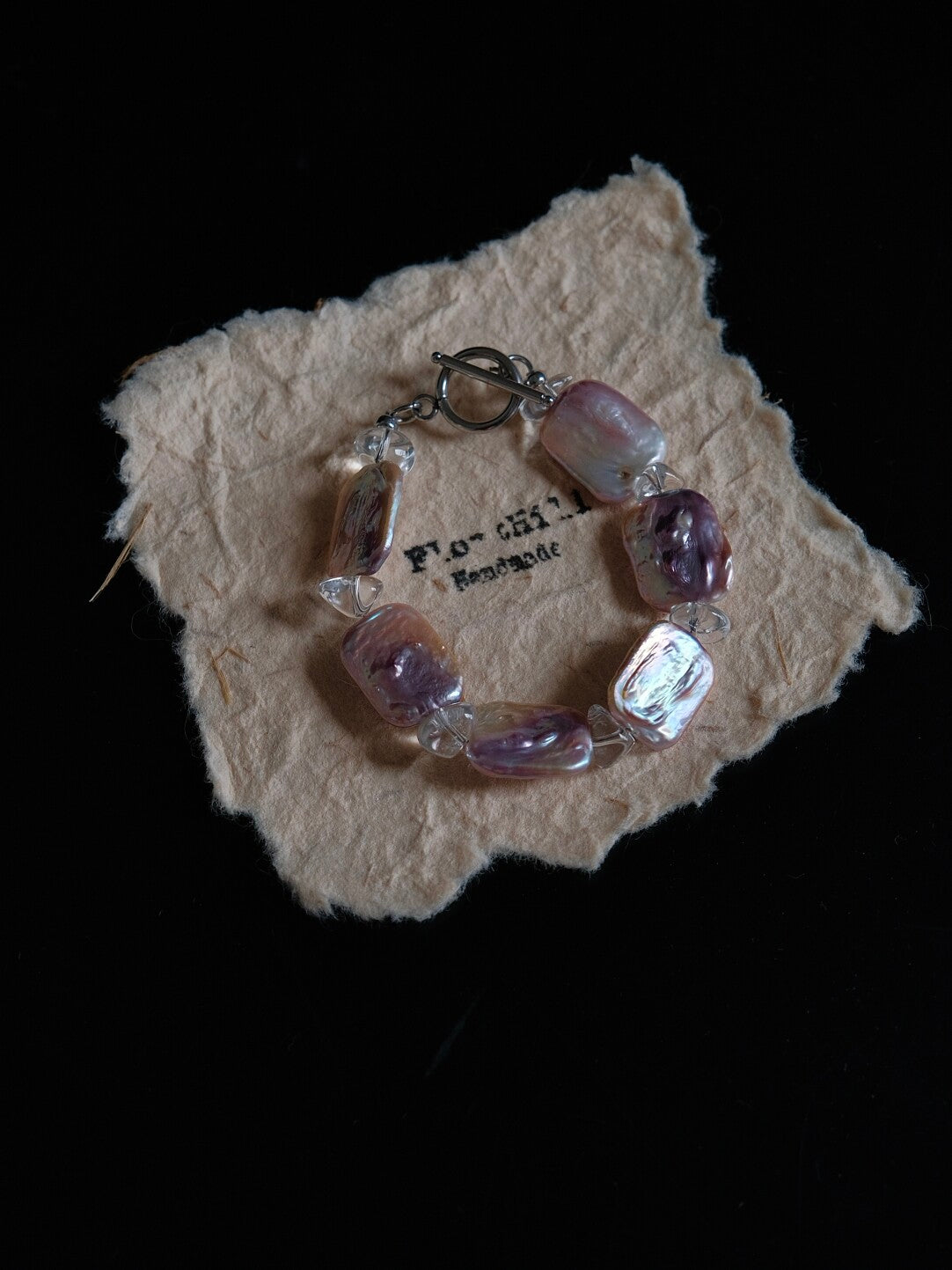 Floating World Bracelet,Purple,Lumivault.