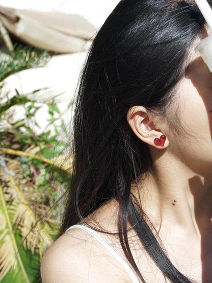 Sweetheart Glass Earrings