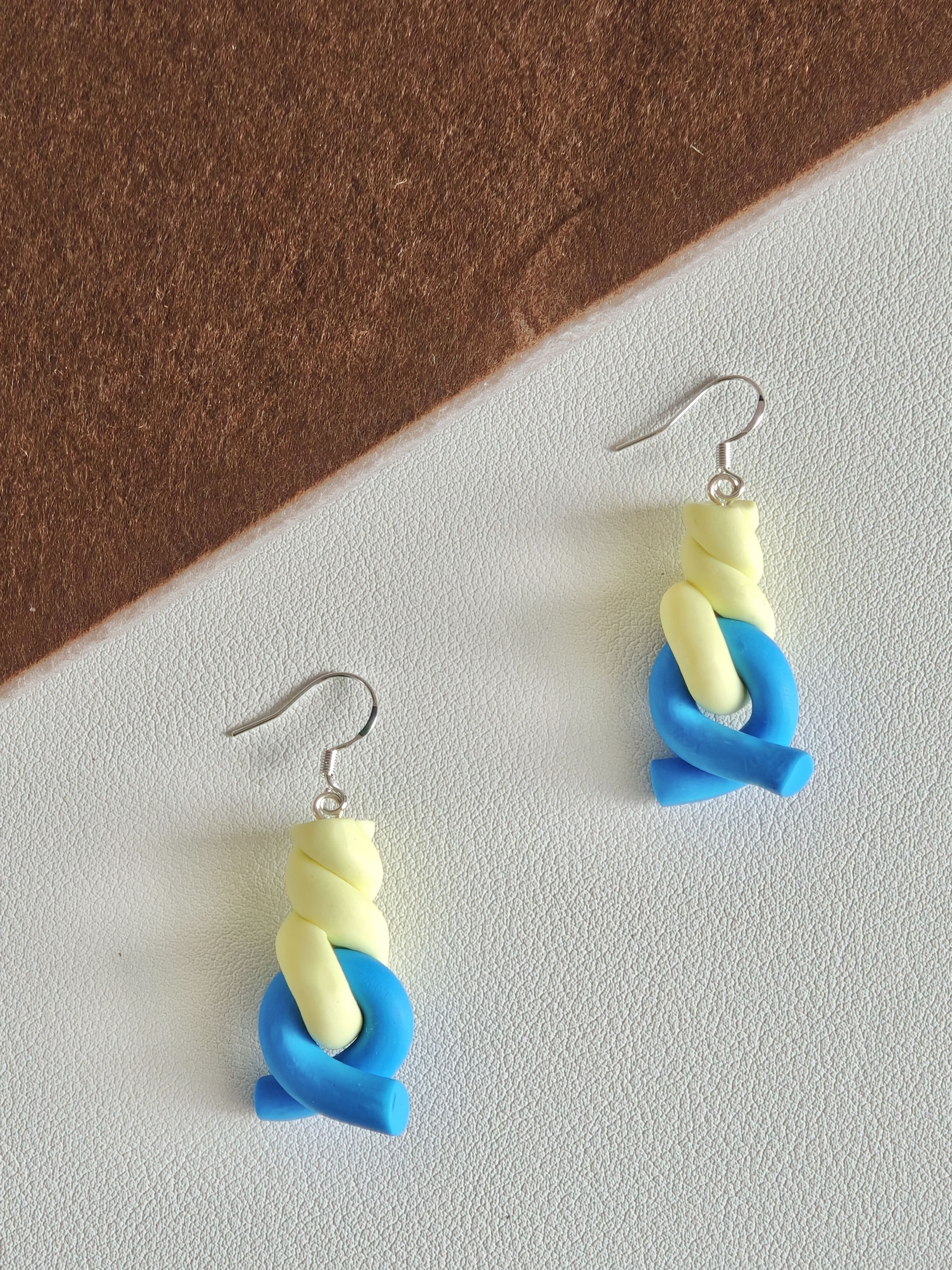 Sun & Sky Knot Earrings,Lumivault.
