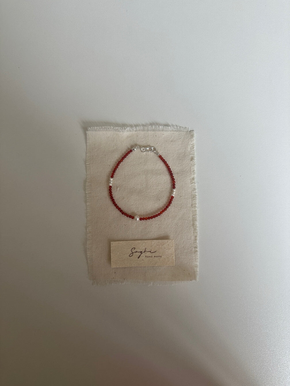 Original Natural Agate Pearl Bracelet,Lumivault.