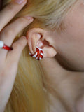 Candy Loop Glass Ear Cuff Ring,Lumivault.
