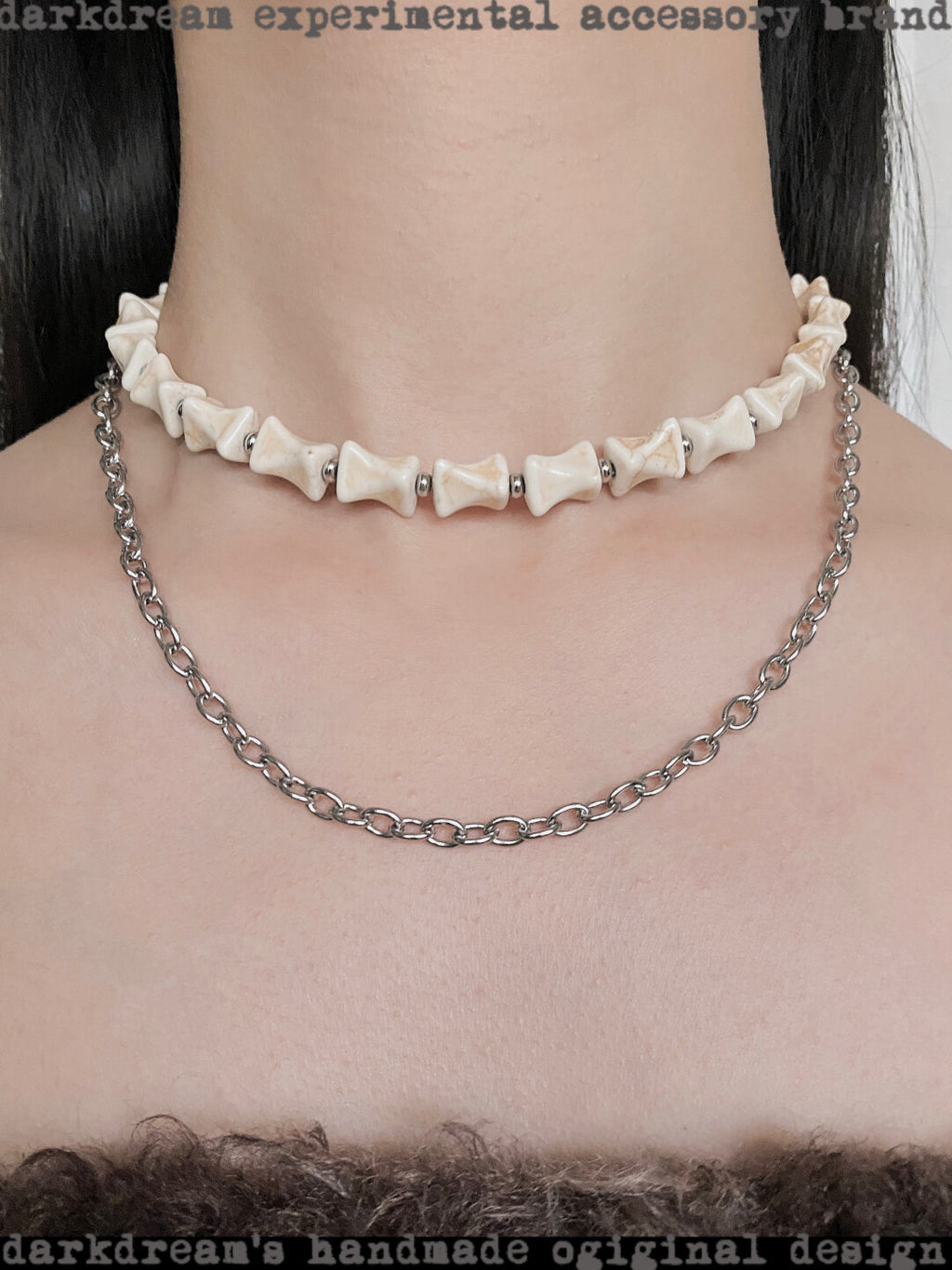 Wasteland Mini Bone Necklace,Lumivault.