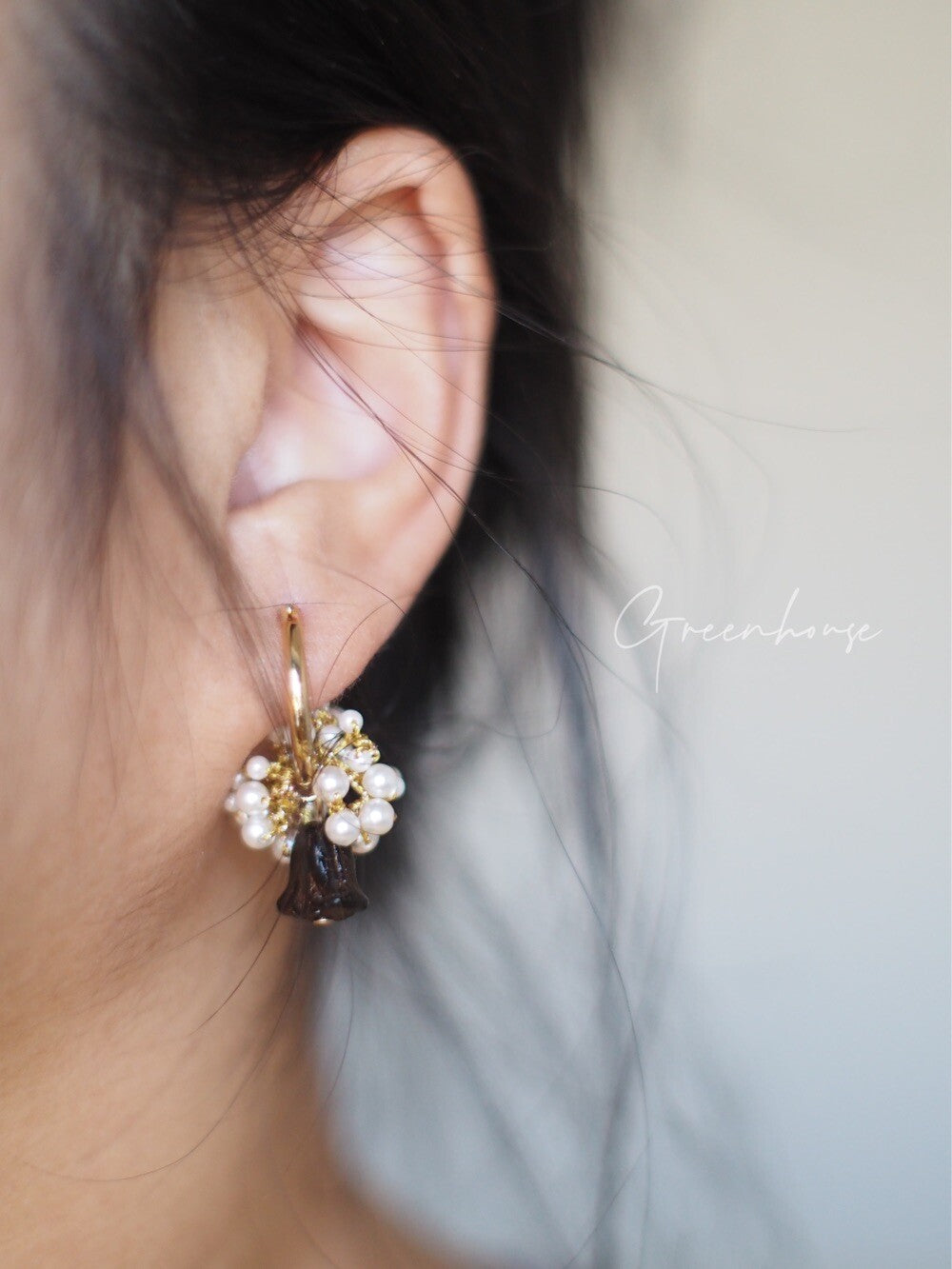 Night Bloom Beaded Earrings,Lumivault.