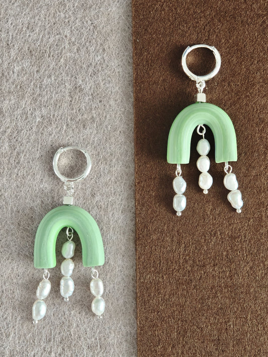 Emerald Arch Earrings