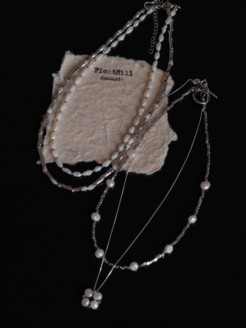 Floating World Removable Pendant Silver Necklace,Lumivault.