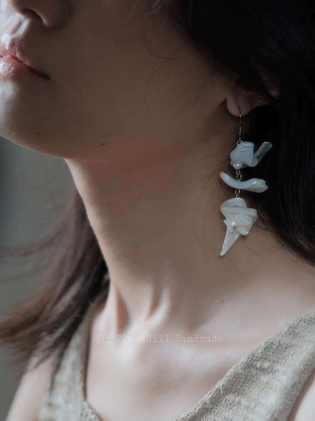 Sea Wind Chimes Irregular Shell Earrings,Lumivault.