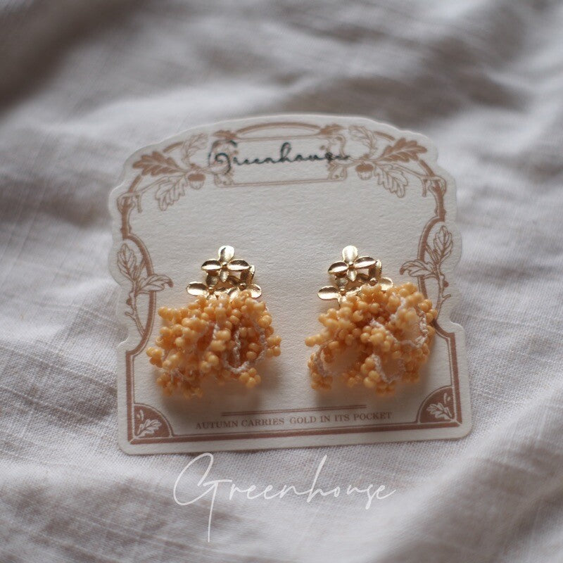 Autumn Glow Beaded Earrings,Lumivault.