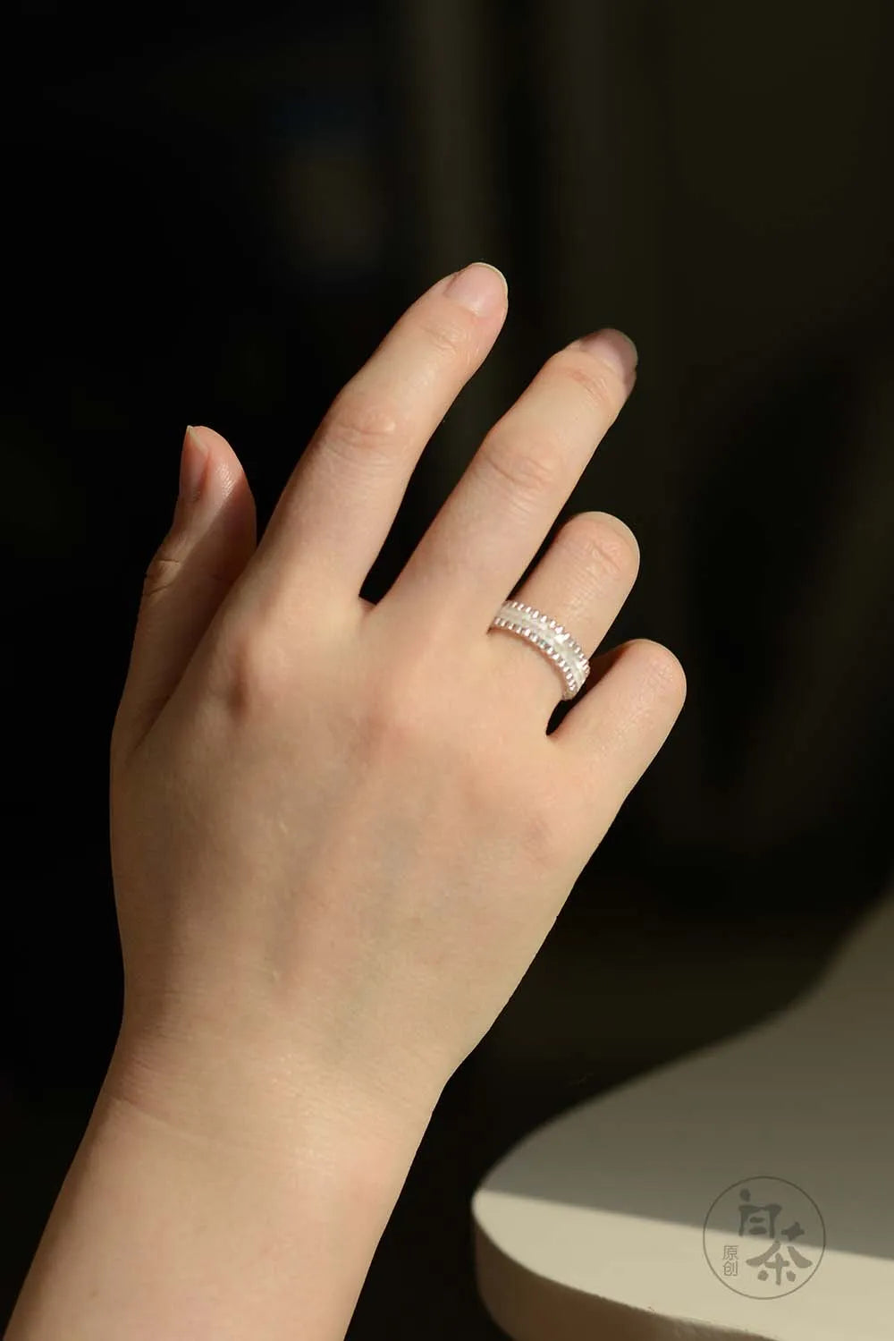 Handmade Simple Beaded Ring,Lumivault.