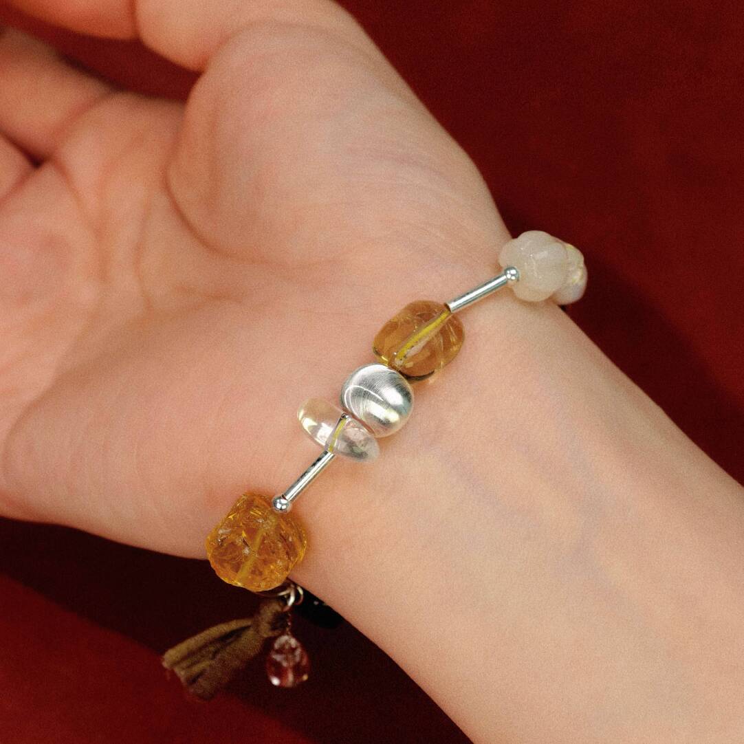 Fragmented Radiance Beaded Bracelet,Lumivault.