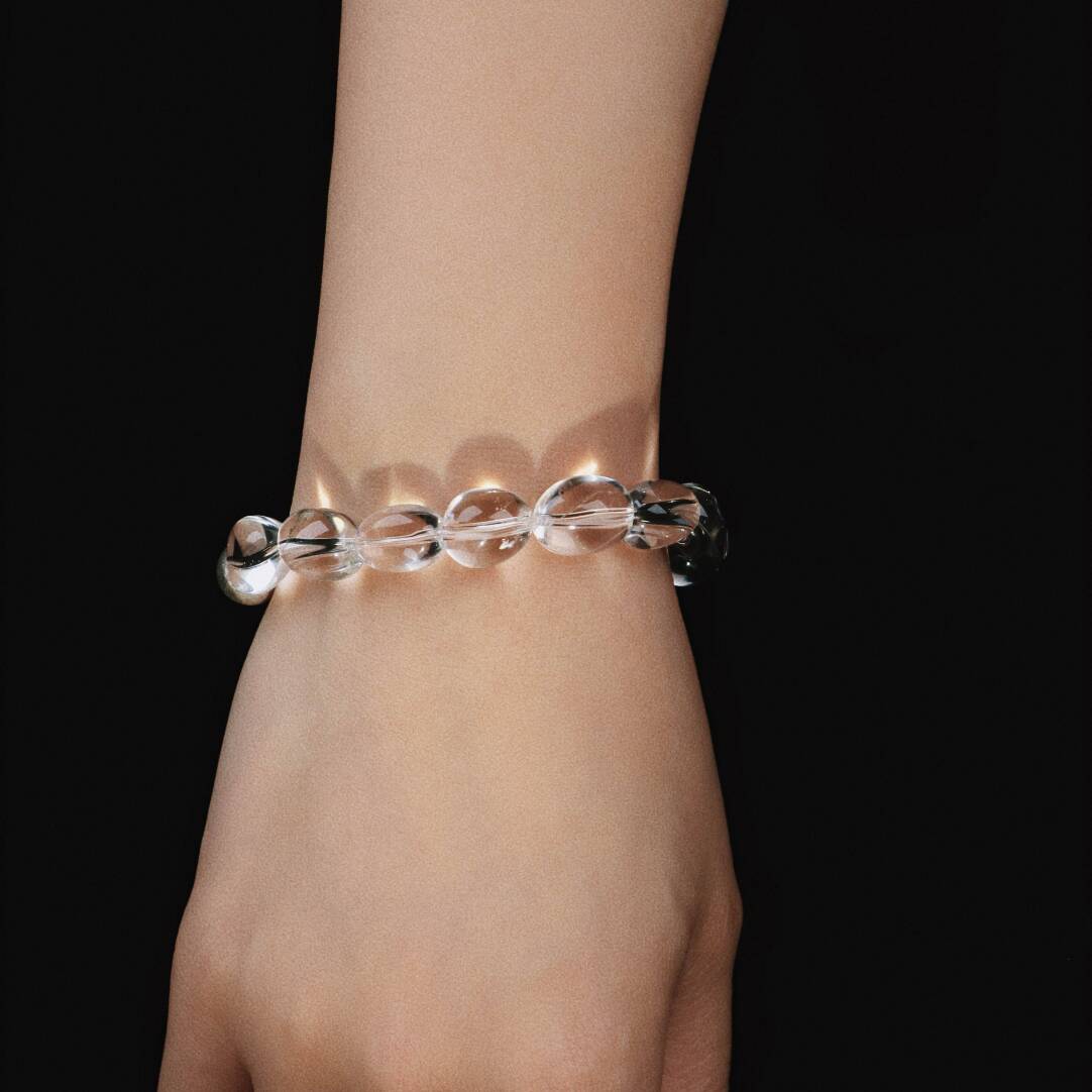 Snow Country Train Beaded Bracelet,Lumivault.