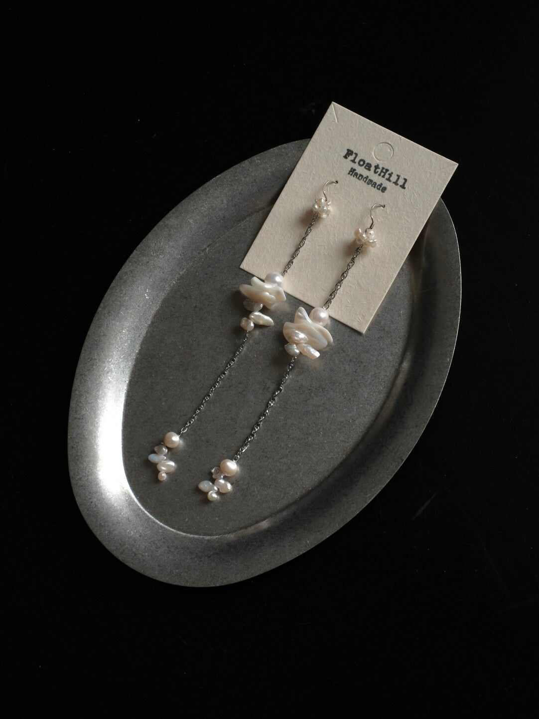 Floating World Long Earrings,Lumivault.