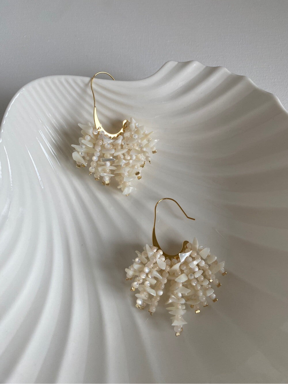 Blossom Nacre Earrings,Lumivault.