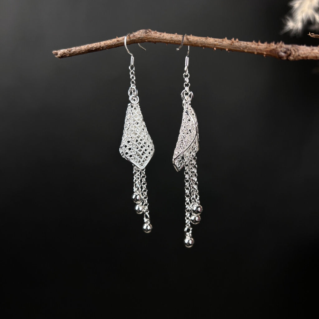 Filigree Cascade Earrings,Lumivault.