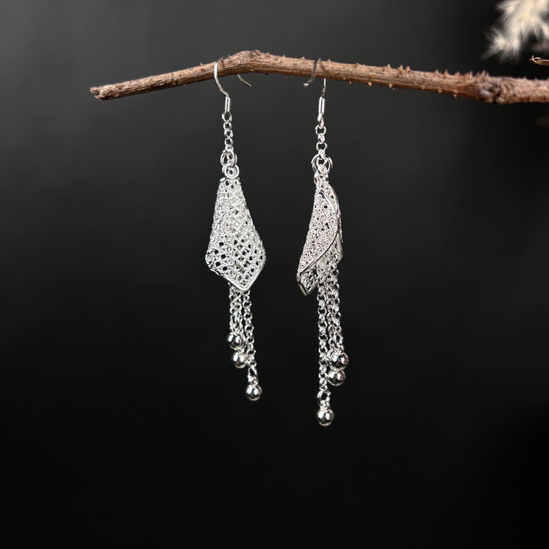 Filigree Cascade Earrings,Lumivault.