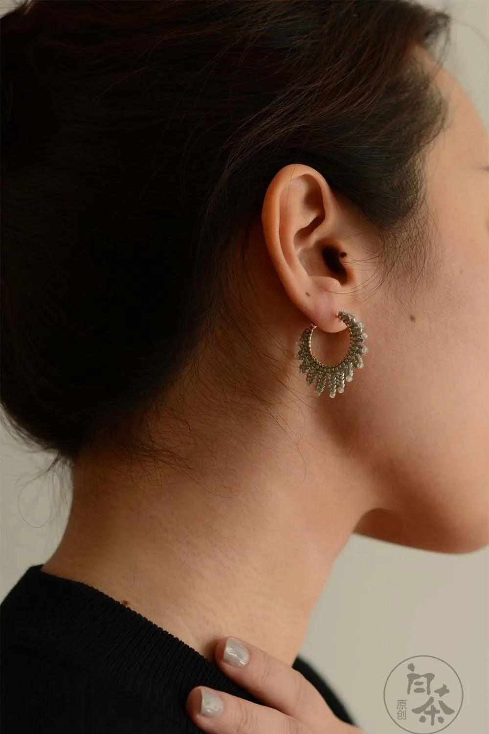Moon Light Stud Earrings,Lumivault.