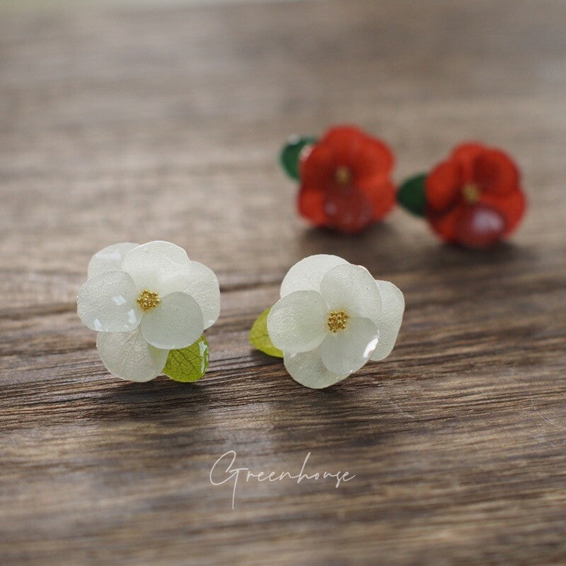 Camellia Flower Earrings,Lumivault.