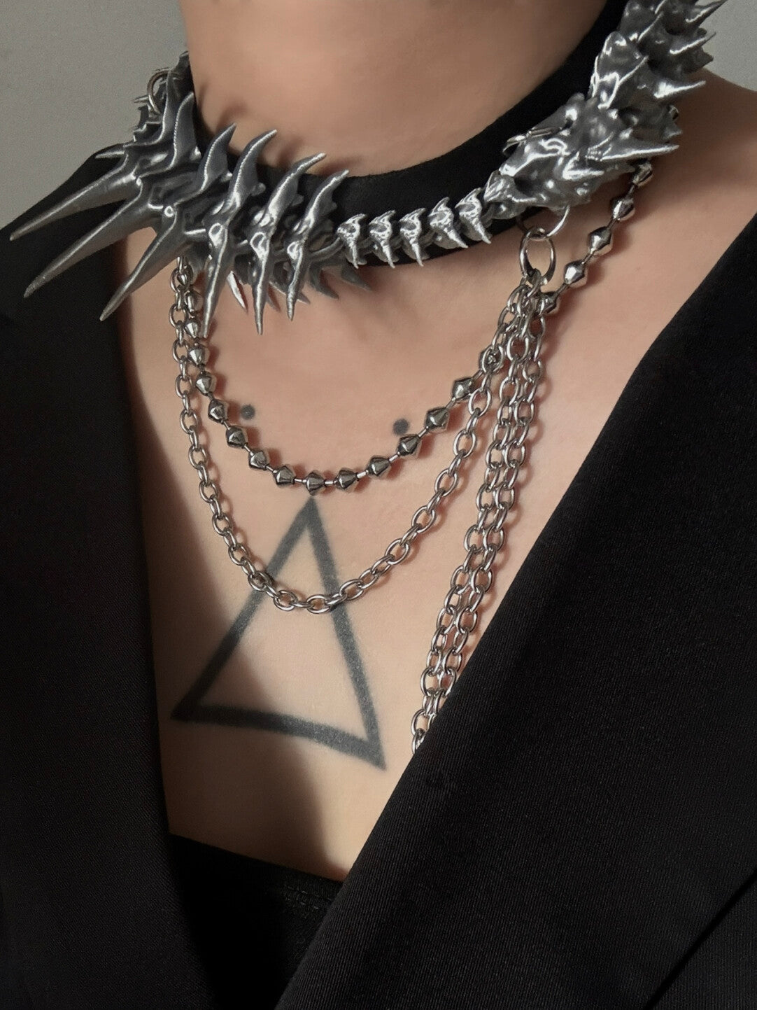 Vertebrae Hand Tie Necklace,Lumivault.
