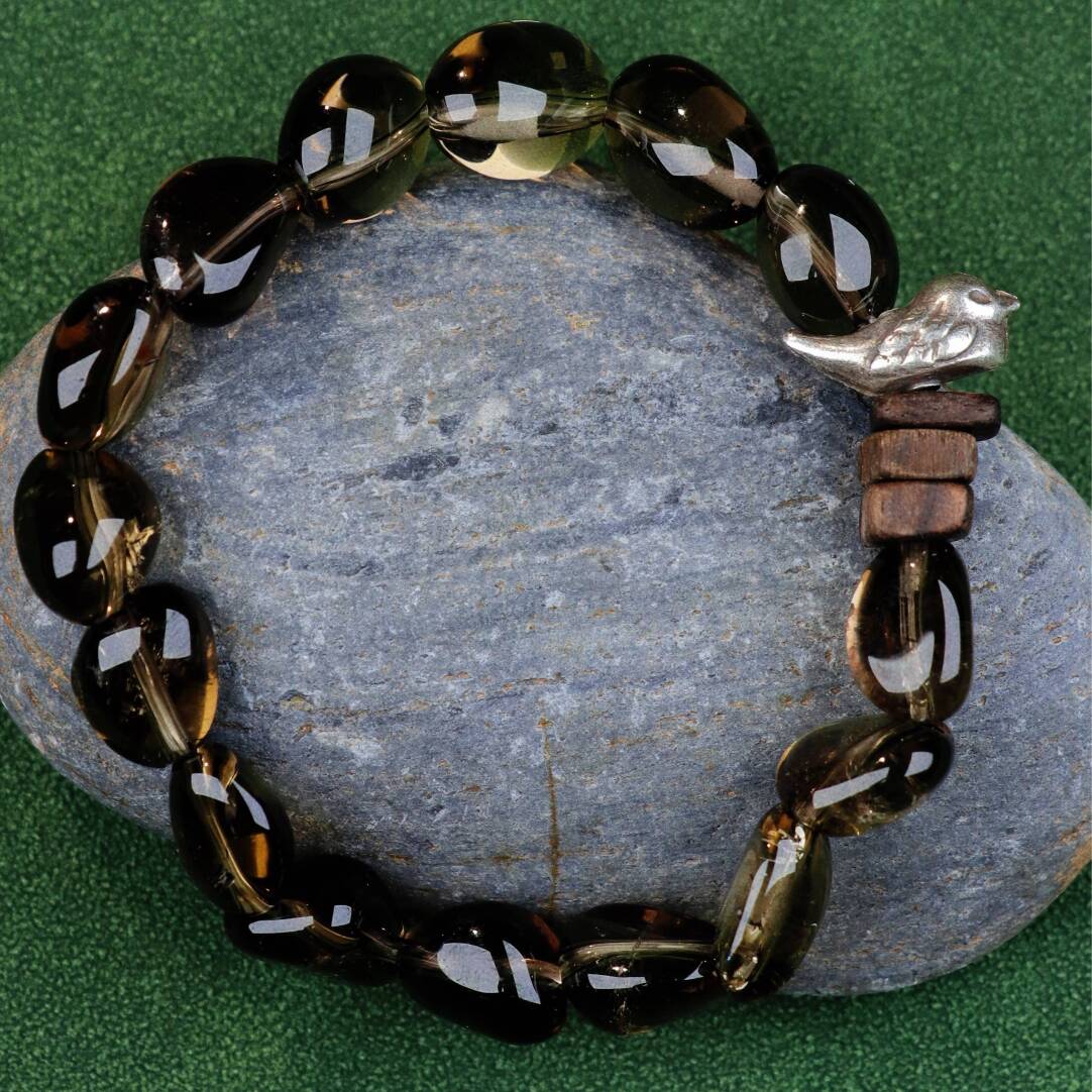 Mountain Bird Beaded Bracelet,Lumivault.
