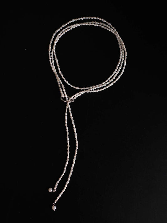 Ode to the Sea Multi‑Layer Keshi Pearl Fine Chain Necklace