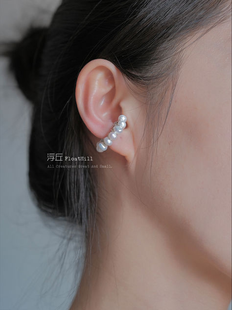 Pearl Beaded Ear Cuffs,Lumivault.