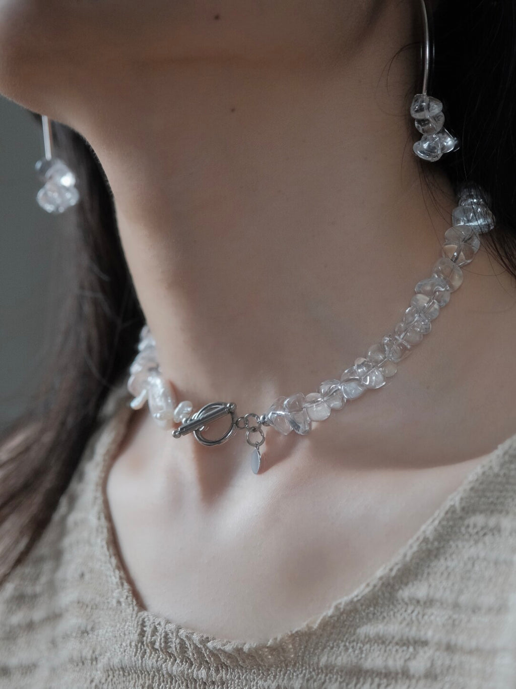 Flowing Firefly Crystal Earrings,Lumivault.