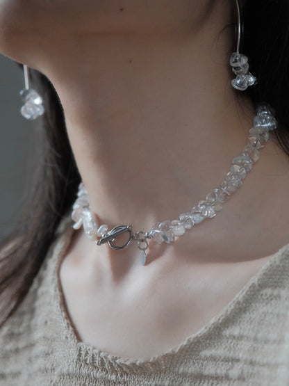 Flowing Firefly Crystal Earrings