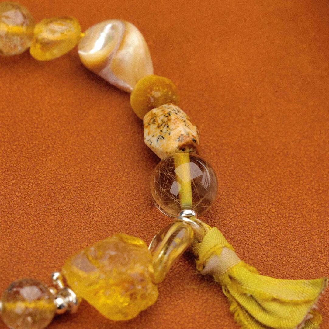 Autumn Dew Beaded Bracelet,Lumivault.