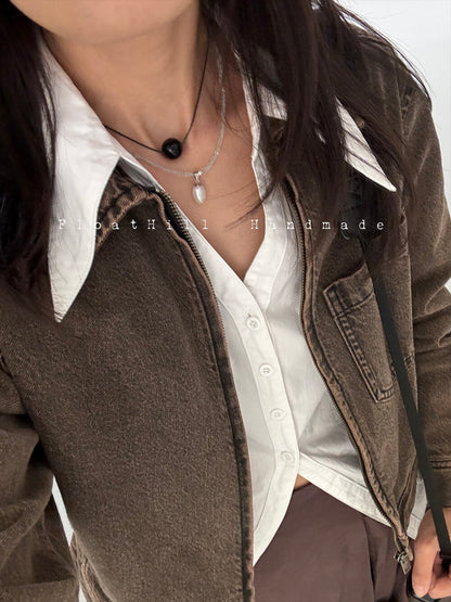 One Bead Hand-Woven Necklace